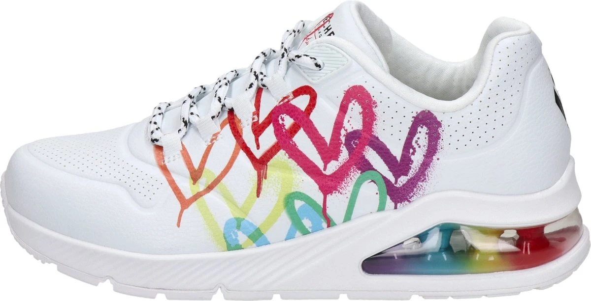 Skechers Uno 2 Floating Love Sneakers Wit - Dames - Maat 41 17 Skechers Uno 2 Floating Love Sneakers Wit - Dames - Maat 41 - Afbeelding 17