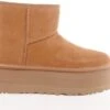 UGG Dameslaars Schapenwol Plateau Zool - Camel - Maat 41 -Skechers Verkoopwinkel 1200x618 1