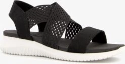 Skechers Ultra Flex Neon Star Dames Sandalen - Zwart - Maat 41