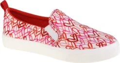 Skechers Poppy Graffiti Heart Instappers Wit - Dames - Maat 40 -Skechers Verkoopwinkel 1200x630