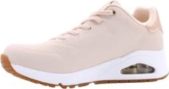 Skechers Uno Shimmer Away Beige Sneakers Dames (155196 NAT) -Skechers Verkoopwinkel 1200x632 8