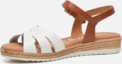 Oh My Sandals OH MY SANDALS Sandalen Wit Leer 227625 - Maat 40 -Skechers Verkoopwinkel 1200x635 5
