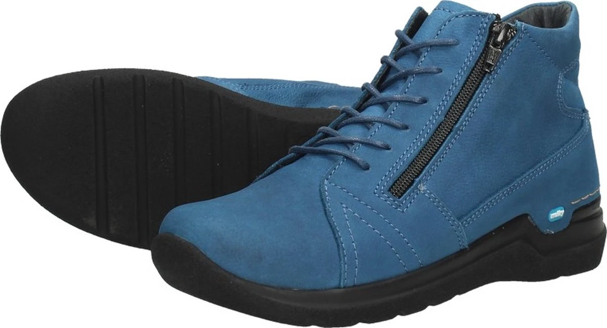 Wolky Veterschoenen Why Atlantisch Blauw Nubuck 12 Wolky Veterschoenen Why Atlantisch Blauw Nubuck - Afbeelding 12