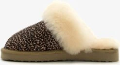 Hush Puppies Suede Dames Pantoffels Luipaardprint - Bruin - Maat 40 - Sloffen -Skechers Verkoopwinkel 1200x653 5