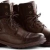 NoGRZ P.Post - Dames Leren Enkellaars - Winter Veterboots - Wol Gevoerd - Donkerbruin - Maat 42 -Skechers Verkoopwinkel 1200x658 7
