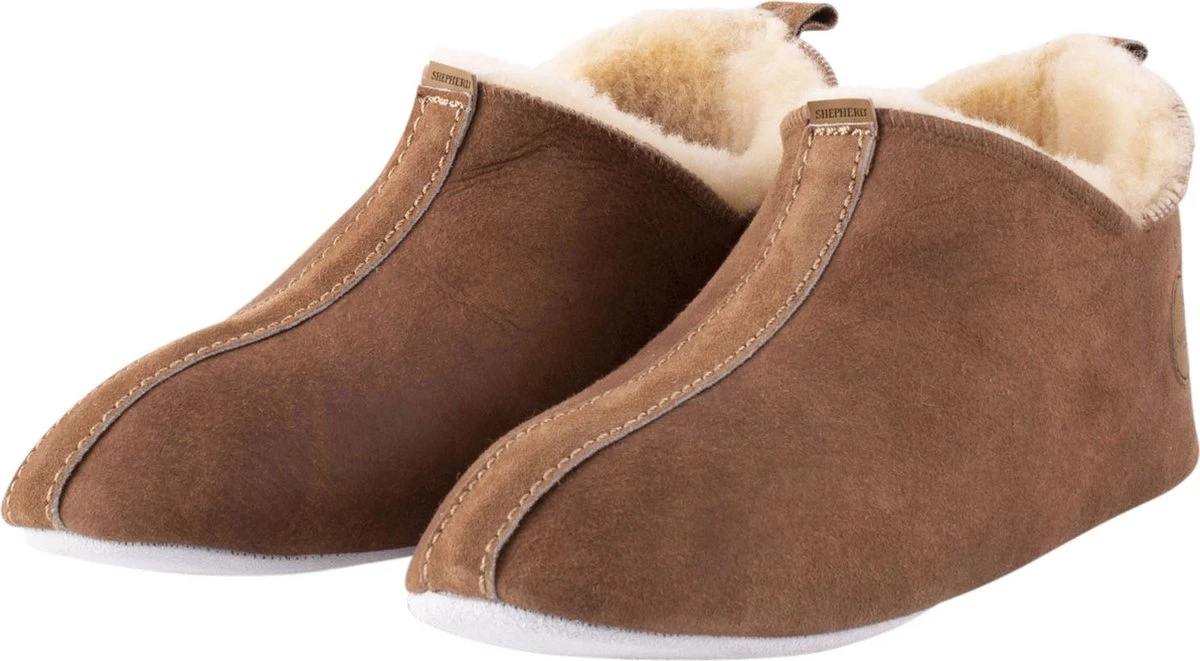 Shepherd Lina Dames Sloffen - Antique/Cognac - Maat 39 5 Shepherd Lina Dames Sloffen - Antique/Cognac - Maat 39 - Afbeelding 5