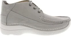 Wolky Veterschoenen Roll Moc Lichtgrijs Nubuck