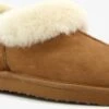 Hush Puppies Suede Dames Pantoffels - Cognac - Maat 39 - Sloffen - Echt Leer -Skechers Verkoopwinkel 1200x685 2