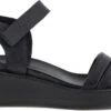 Ecco Flowt Wedge Sandalen Met Sleehak Zwart - Maat 40