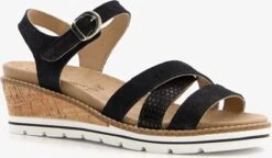 Hush Puppies Dames Sandalen Met Hak - Zwart - Maat 40 - Uitneembare Zool