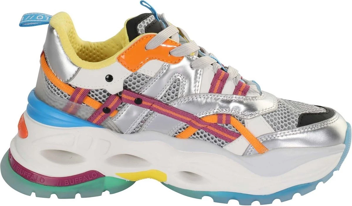 Buffalo Dames Triplet Hollow Sneakers Multicolour Maat 40 2 Buffalo Dames Triplet Hollow Sneakers Multicolour Maat 40 - Afbeelding 2