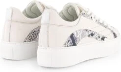 NoGRZ L.Dewez - Leren Dames Sneakers - Veterschoenen Met Snake Print - Wit Leer - Maat 37 -Skechers Verkoopwinkel 1200x717 3