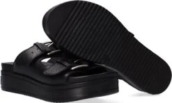 Shabbies Amsterdam Vrouwen Leren Slippers / Damesschoenen 170020174 - Zwart - Maat 39 -Skechers Verkoopwinkel 1200x721 1