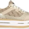 GUESS Hansin Active Lady Dames Sneakers - Beige/Bruin - Maat 37