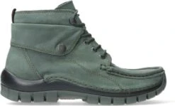 Wolky Veterschoenen Jump Saliegroen Nubuck -Skechers Verkoopwinkel 1200x723 9