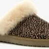 Hush Puppies Suede Dames Pantoffels Luipaardprint - Bruin - Maat 40 - Sloffen -Skechers Verkoopwinkel 1200x735 2