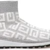 Guess Zyla Dames Sneakers - White Silver - Maat 38 -Skechers Verkoopwinkel 1200x737 3