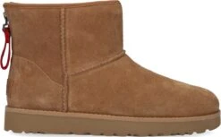 UGG W Classic Mini Logo Zip Vachtlaarzen - Warme Laarzen - Dames - Camel - Maat 41 -Skechers Verkoopwinkel 1200x743 3