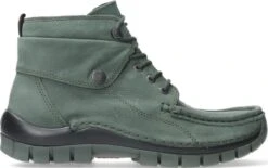 Wolky Veterschoenen Jump Saliegroen Nubuck