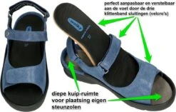 Wolky Sandalen Delft Denim Nubuck -Skechers Verkoopwinkel 1200x762 2