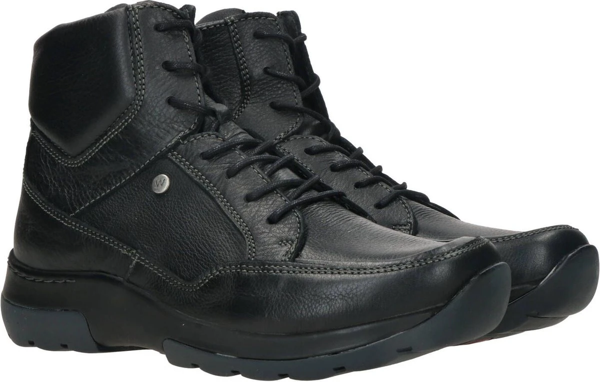 Wolky Veterschoenen Raf Zwart Leer 8 Wolky Veterschoenen Raf Zwart Leer - Afbeelding 8