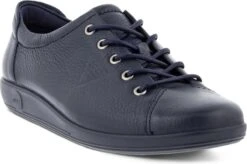 ECCO Soft Classic Leren Dames Veterschoenen - Blauw - Maat 39 - Echt Leer - Uitneembare Zool -Skechers Verkoopwinkel 1200x796