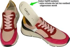 Gabor Sneakers Roze Textiel - Dames - Maat 40 -Skechers Verkoopwinkel 1200x802 6