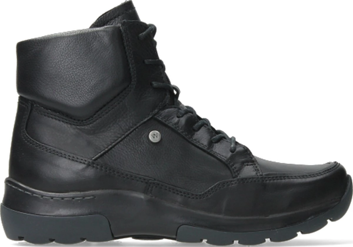 Wolky Veterschoenen Raf Zwart Leer 1 Wolky Veterschoenen Raf Zwart Leer