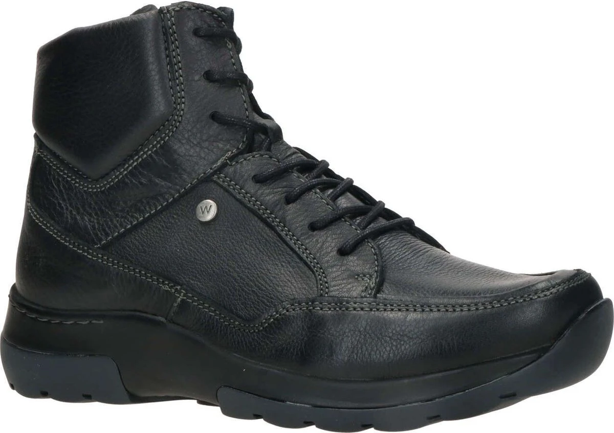Wolky Veterschoenen Raf Zwart Leer 10 Wolky Veterschoenen Raf Zwart Leer - Afbeelding 10
