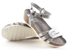 Wolky Sandalen Pacific Zilver Slangen Print Leer -Skechers Verkoopwinkel 1200x848 1