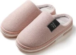 Visgraat Pantoffels - Maat 40/41 - Lichtroze