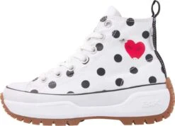 British Knights KAYA MID FLY Dames Sneakers Hoog - Wit Stippen - Maat 38 -Skechers Verkoopwinkel 1200x866 2