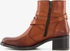 Hush Puppies Leren Dames Enkellaarsjes Met Hak - Cognac - Maat 38 -Skechers Verkoopwinkel 1200x866