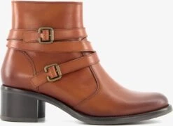Hush Puppies Leren Dames Enkellaarsjes Met Hak - Cognac - Maat 38 -Skechers Verkoopwinkel 1200x879