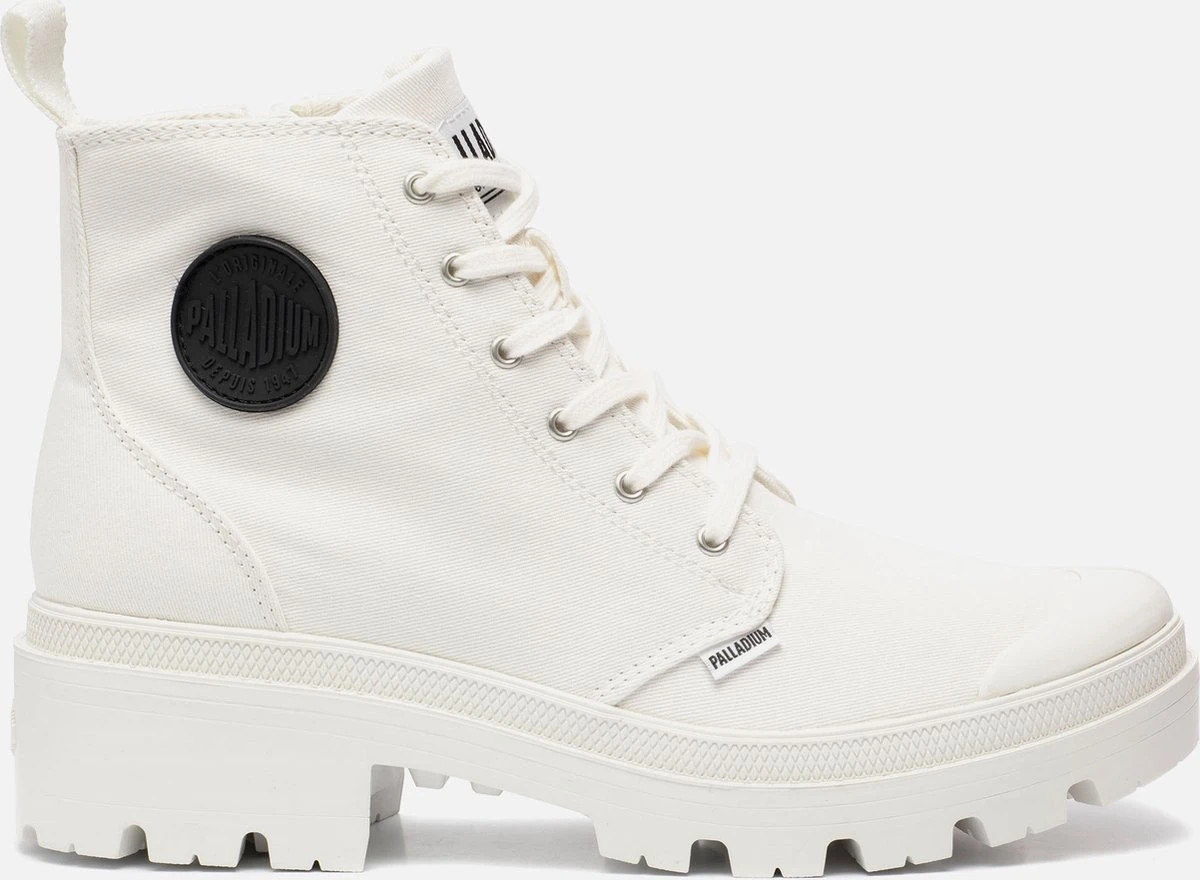 Palladium Pallabase Wit Canvas - Dames - Maat 39 1 Palladium Pallabase Wit Canvas - Dames - Maat 39
