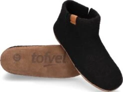 Tofvel Mula Wolvilt Sloffen Black | Zwart | Wolvilt | Maat 48 | TF100036 -Skechers Verkoopwinkel 1200x899 4