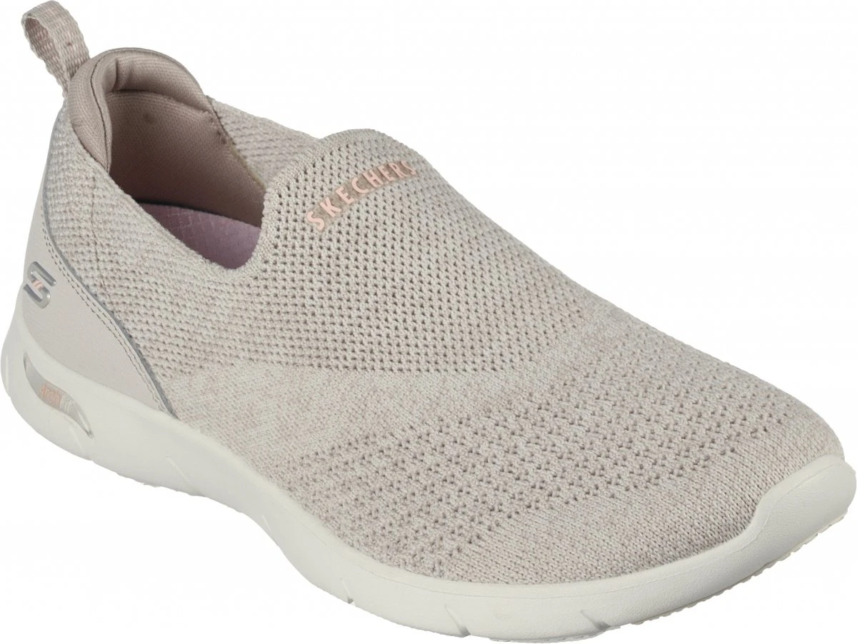 Skechers ArchFit Refine Dames Instapschoen - Beige - Maat 39 18 Skechers ArchFit Refine Dames Instapschoen - Beige - Maat 39 - Afbeelding 18
