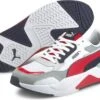 PUMA X-Ray 2 Square SD Unisex Sneakers - Puma White-High Risk Red-Peacoat - Maat 41