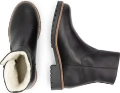 Travelin' Vartae - Stoere Leren Enkellaars - Dames - Wol Gevoerd - Zwart Leer - Maat 39 -Skechers Verkoopwinkel 1200x929 3