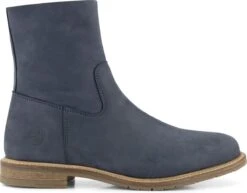 Travelin' Lessay Nubuck - Leren Dames Enkellaars - Blauw Leer - Maat 36