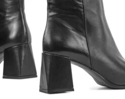 Lina Locchi Enkellaarsjes Dames / Laarzen / Damesschoenen - Leer - L1113 - Zwart - Maat 39 -Skechers Verkoopwinkel 1200x956