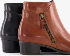 Hush Puppies Leren Dames Enkellaarsjes Met Hak - Cognac - Maat 40 -Skechers Verkoopwinkel 1200x958