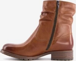 Hush Puppies Gevoerde Leren Dames Enkellaarsjes - Cognac - Maat 41 -Skechers Verkoopwinkel 1200x959 1