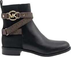Michael Kors Rory Flat Bootie Dames Laars - Zwart - Maat 40