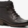 Hush Puppies Leren Dames Veterlaarsjes - Zwart - Maat 38 -Skechers Verkoopwinkel 1200x964 3