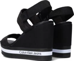 Calvin Klein Wedge Sandal Sling Sandalen - Met Sleehak - Dames - Zwart - Maat 39 -Skechers Verkoopwinkel 1200x995 1