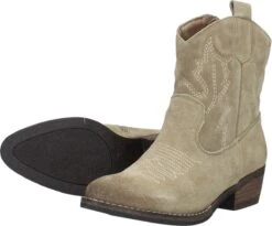 SUB55 Western Boots Enkellaarsjes Hak - Beige - Maat 37 -Skechers Verkoopwinkel 1200x995