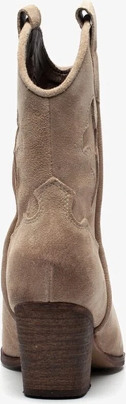 TwoDay Suede Dames Cowboy Western Laarsjes - Beige - Maat 37 - Echt Leer -Skechers Verkoopwinkel 375x1200 3