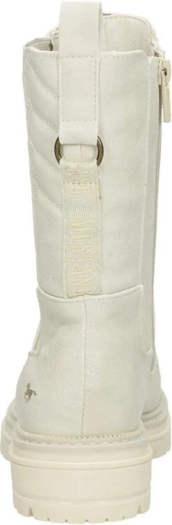 Mustang Enkellaarsjes Plat Enkellaarsjes Plat - Gebroken Wit - Maat 42 -Skechers Verkoopwinkel 393x1200