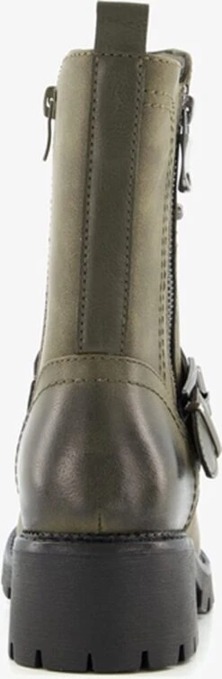 Supercracks Dames Biker Boots - Groen - Maat 40 -Skechers Verkoopwinkel 393x1200 3